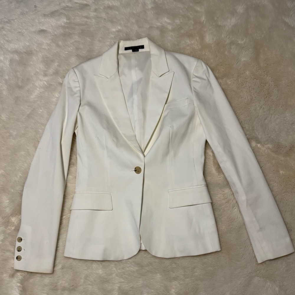 Theory White Women's Blazer